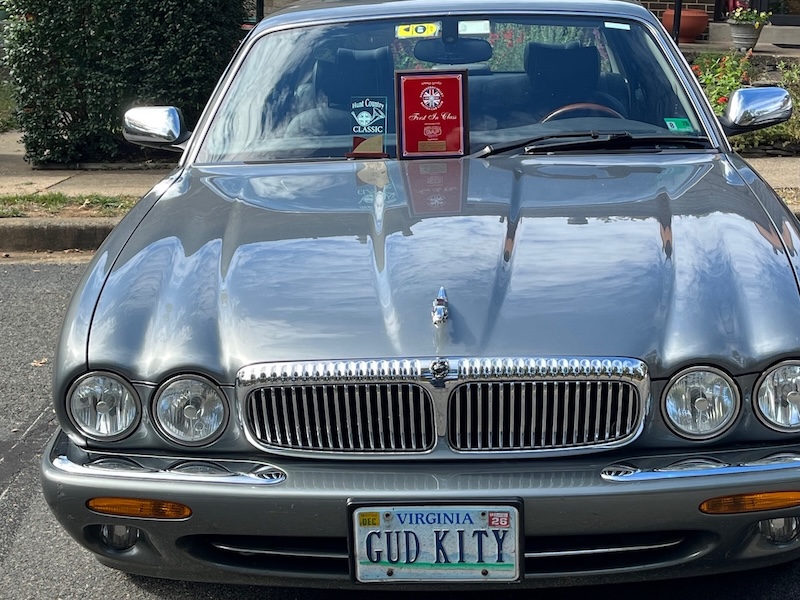 Eliot Brenner ‘67 earned First Place at British car shows a week apart in October, one at the Shenandoah Valley British Car Club and the second at the DC area MG Club’s Hunt Country Classic. They covered Jaguar sedans from the mid-1950s to 2019. His entry was a grey 2003 XJ8 Vanden Plas with tables in the back for passengers.”

